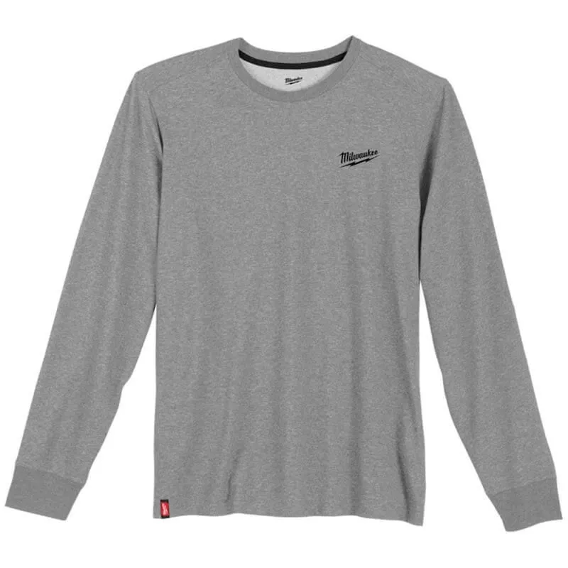 MILWAUKEE HYBRID T-SHIRT LONG SLEEVE | GREY, LARGE - DISPLAY