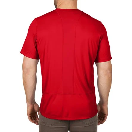 MILWAUKEE WARM WEATHER SHORT SLEEVE SHIRT | RED, LARGE - DISPLAY
