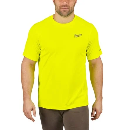 MILWAUKEE WARM WEATHER SHORT SLEEVE SHIRT | YELLOW, SMALL - DISPLAY