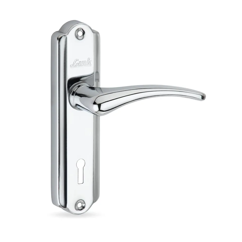 Link Regalia Mortise Lock |for Main & Internal Door in Residential & Commercial Spaces | 8 Inches Heavy Duty Handle Set with Both Side Key Access, 3 Keys,6 Lever Lock Body |SS Finish