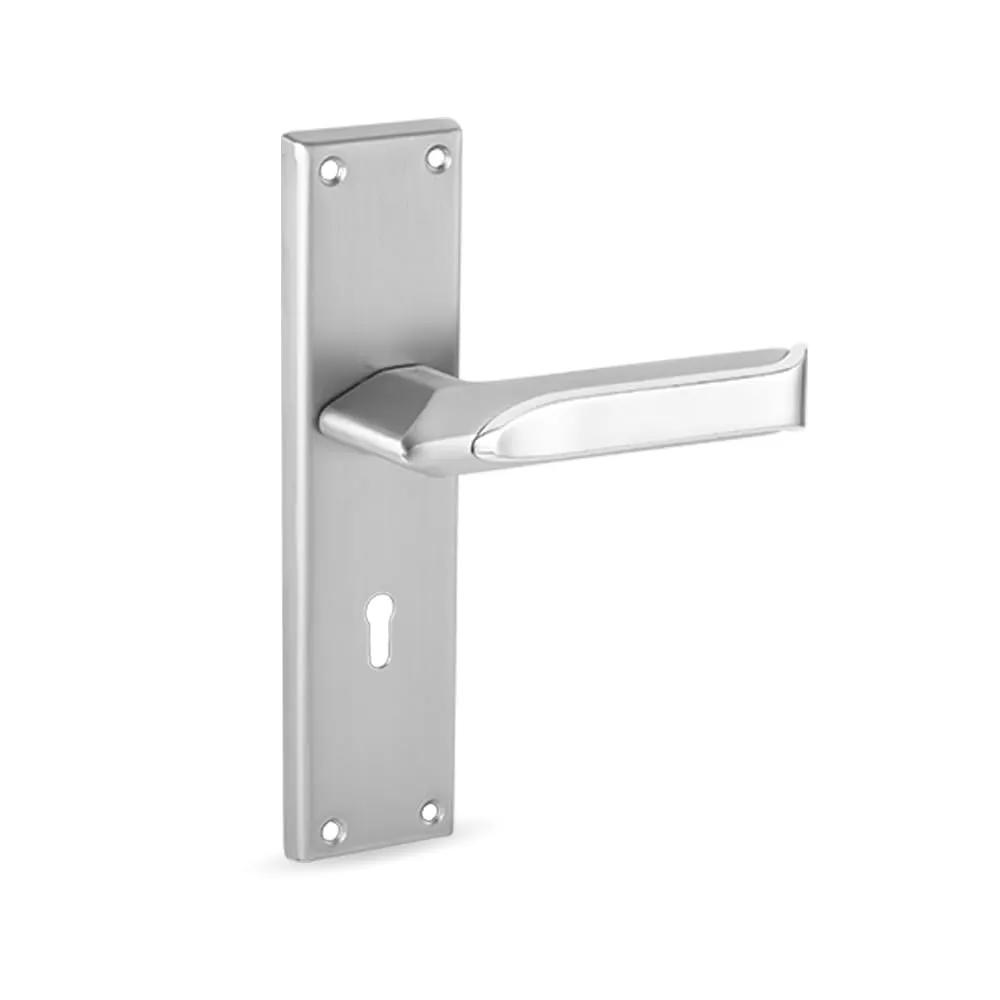 Link Latis Mortise Lock |for Main & Internal Door in Home/Office/Hotel | 8 Inches Heavy Duty Handle Set with One Side Key Access, 3 Keys |SS Finish|