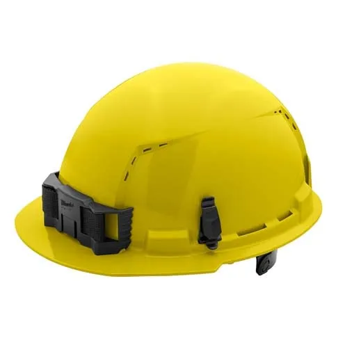 MILWAUKEE BOLT™ FULL BRIM VENTED HARD HAT W/6PT RATCHETING SUSPENSION (USA) | TYPE 1, CLASS C | YELLOW