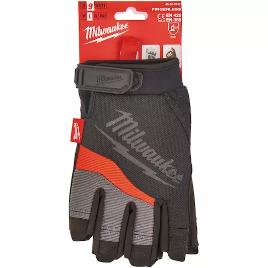 MILWAUKEE FINGERLESS GLOVES-XL/10
