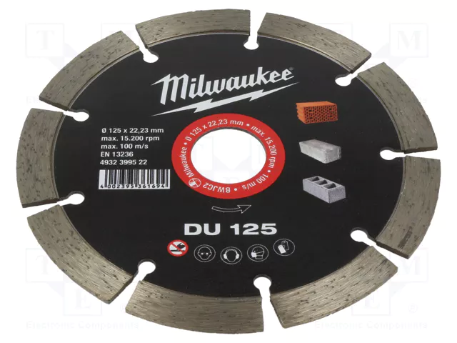 MILWAUKEE DIAMOND CUTT.WHEEL DU 125   P1A