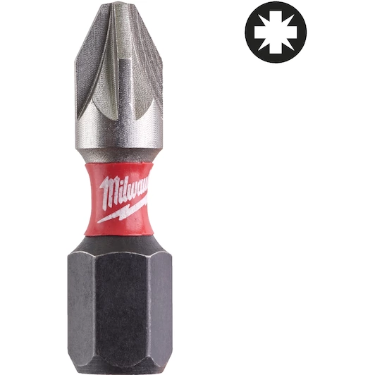 MILWAUKEE SCREWDRIVER BIT     SHW CD PZ2 25MM-25PC