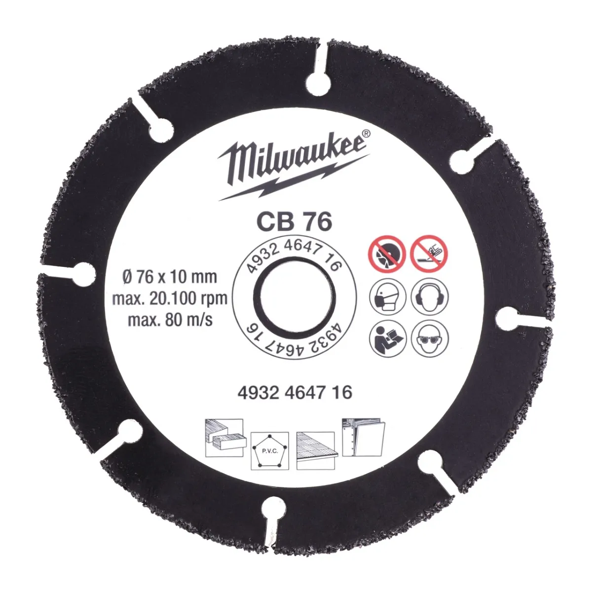 MILWAUKEE CARBIDE BLADE 76 - 1PC