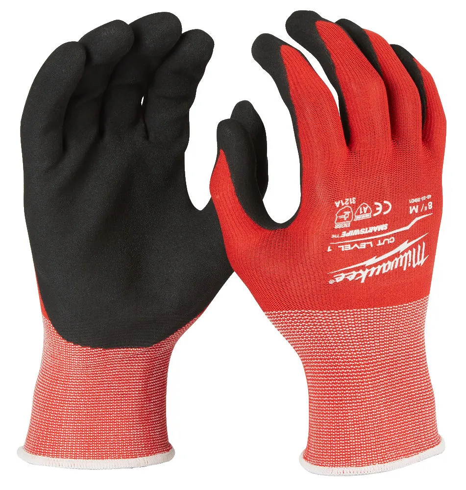 MILWAUKEE CUT LEVEL 1 DIPPED GLOVES - L/9 - 1PC