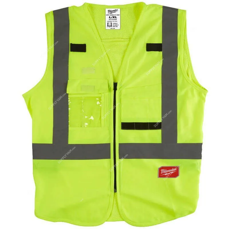 MILWAUKEE HI-VISIBILITY VEST YELLOW - L/XL