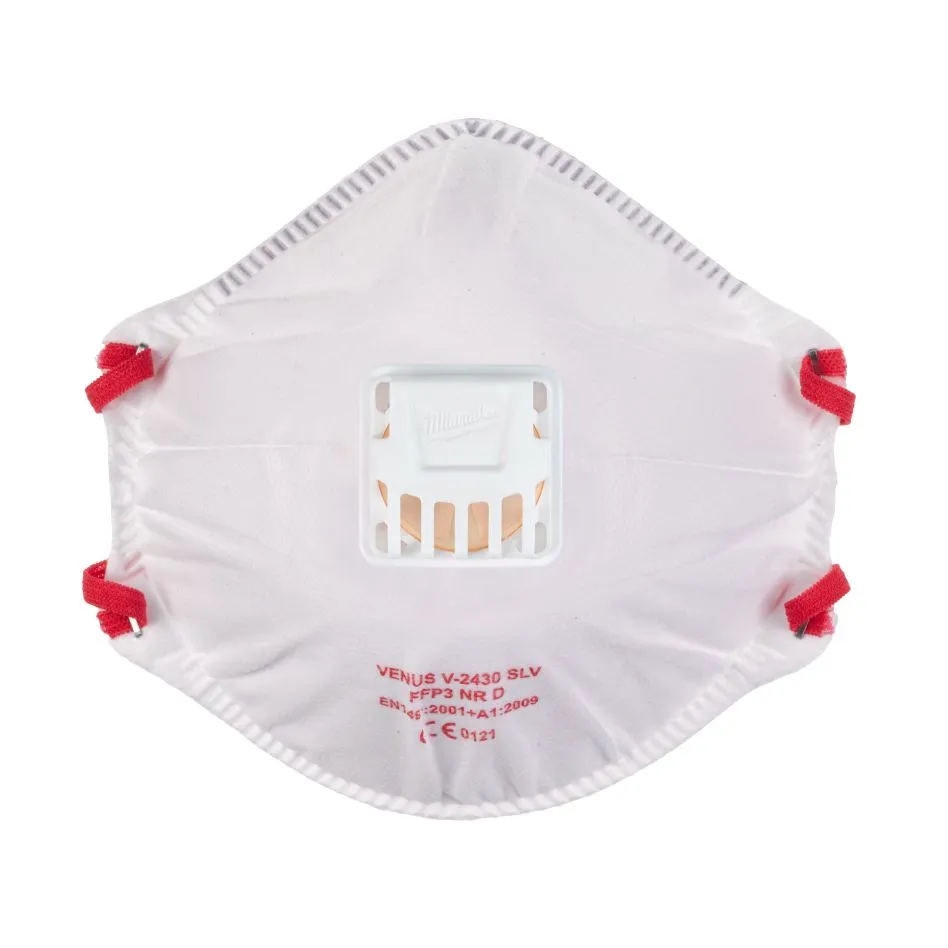 MILWAUKEE FFP3 DISPOSABLE RESPIRATOR WITH VALVE | 10 PCS