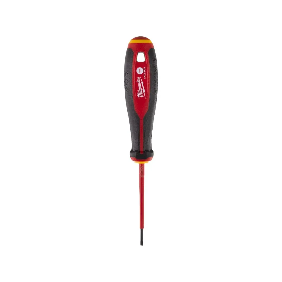 MILWAUKEE TRI-LOBE VDE SCREWDRIVER | SLOTTED 0.4 X 2.5 X 75