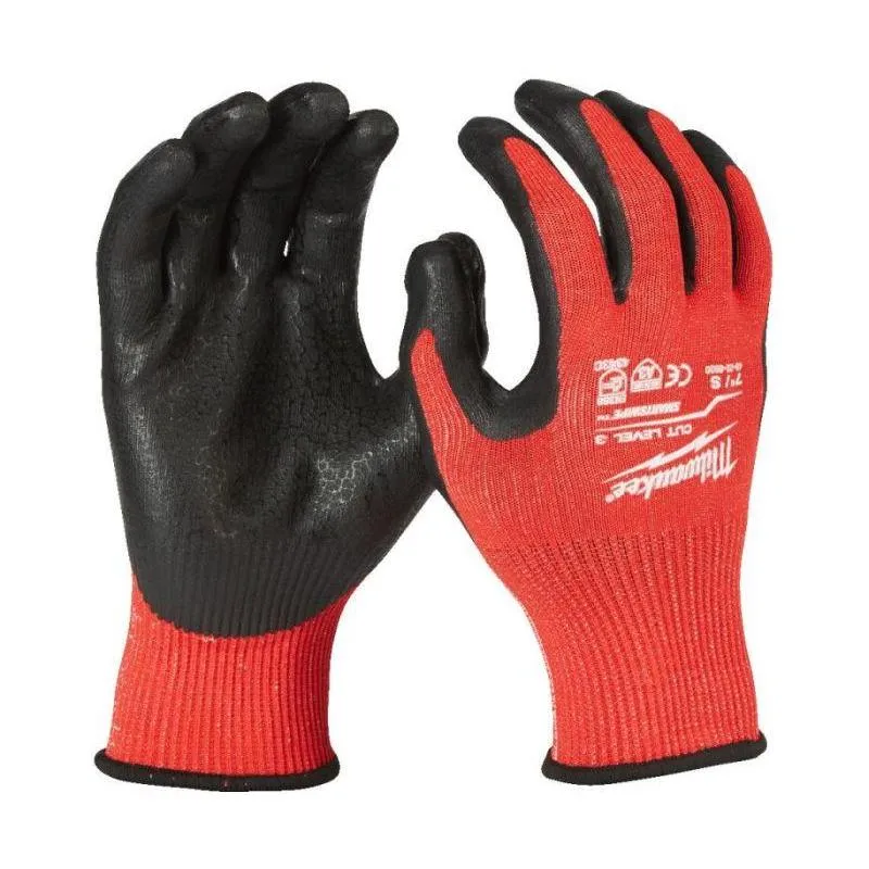 MILWAUKEE DIPPED GLOVES CUT LEVEL 3/C | S | 7