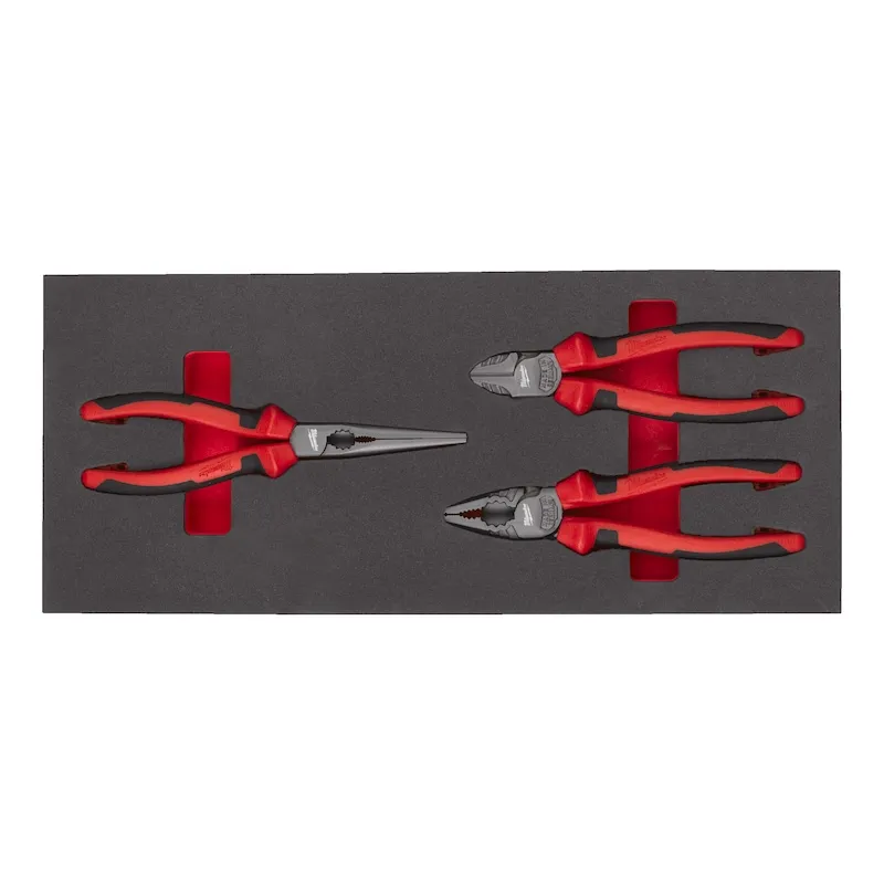 MILWAUKEE PLIERS - FOAM INSERT | 3 PCS SET