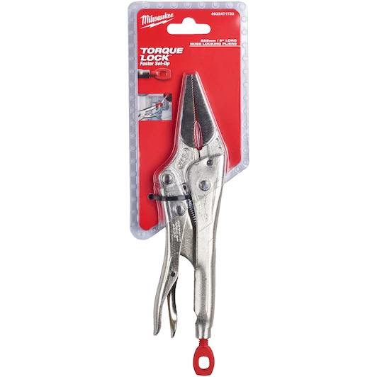 MILWAUKEE 9 TORQUE LOCK LONG NOSE LOCKING PLIERS - 1PC - DISPLAY