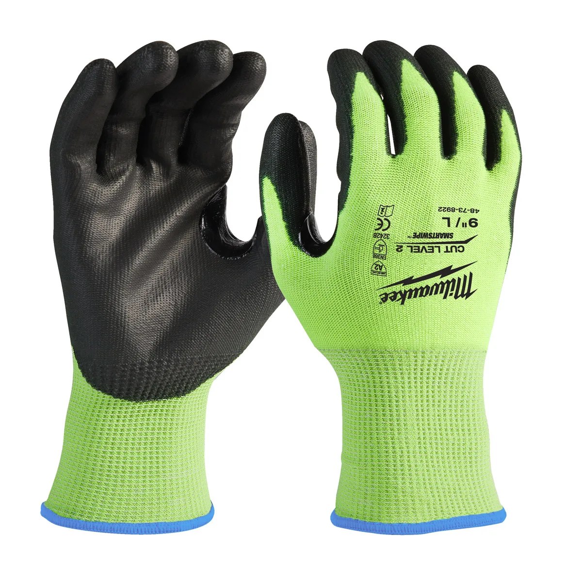 MILWAUKEE HI-VIS CUT LEVEL B | 8/M [1PAIR] - DISPLAY