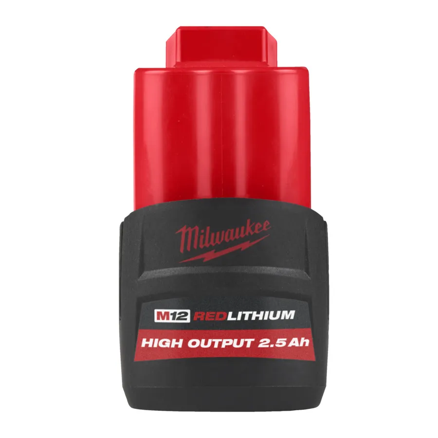 MILWAUKEE M12 HIGH OUTPUT 2.5 AH BATTERY [M12HB2.5] - DISPLAY