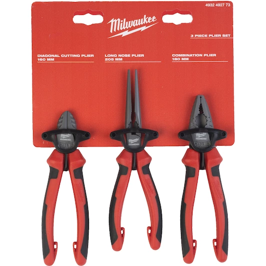 MILWAUKEE 3 PIECE PLIER SET - DISPLAY