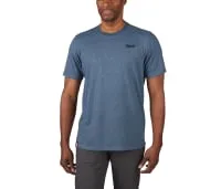 MILWAUKEE HYBRID T-SHIRT SHORT SLEEVE | BLUE, MEDIUM - DISPLAY