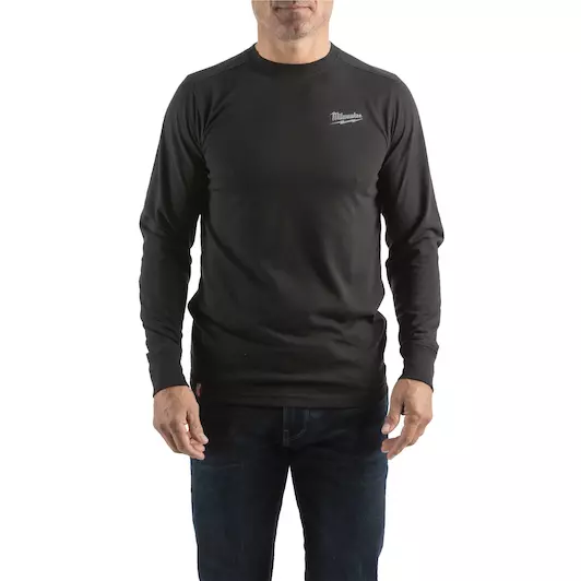 MILWAUKEE HYBRID T-SHIRT LONG SLEEVE | BLACK, XL - DISPLAY