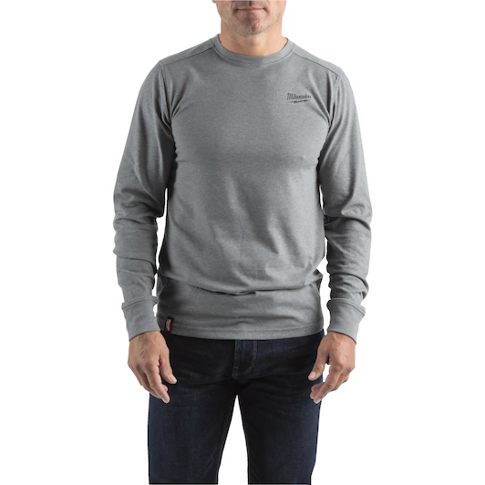 MILWAUKEE HYBRID T-SHIRT LONG SLEEVE | GREY, SMALL - DISPLAY