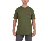 MILWAUKEE WORK T-SHIRT SHORT SLEEVE | GREEN, XXL - DISPLAY