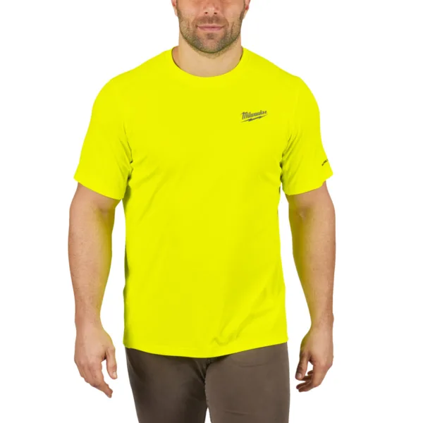 MILWAUKEE WARM WEATHER SHORT SLEEVE SHIRT | YELLOW, XL - DISPLAY