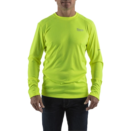 MILWAUKEE WARM WEATHER LONG SLEEVE SHIRT | YELLOW, SMALL - DISPLAY