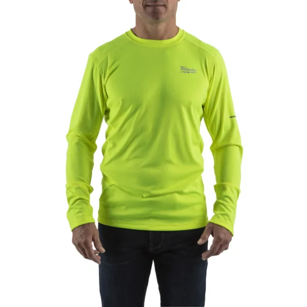 MILWAUKEE WARM WEATHER LONG SLEEVE SHIRT | YELLOW, XXL - DISPLAY
