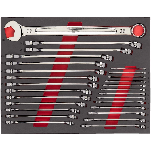 MILWAUKEE MAX BITE™  COMBINATION SPANNER SET FOAM INSERT | 27 PCS SET - DISPLAY
